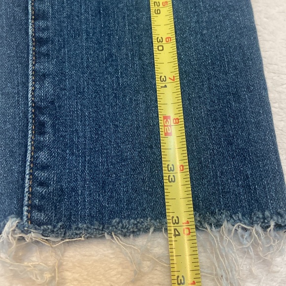 LUCKY BRAND AVA SKINNY Size 6 28 Blue Jeans Raw Hem - Picture 6 of 11